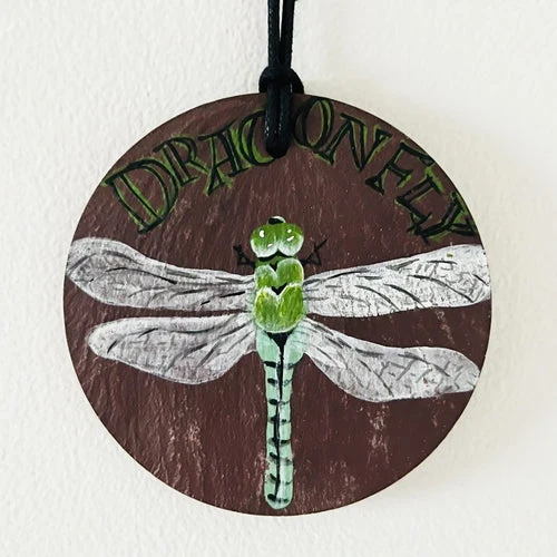 Private Collection | Acrylic on Slate | Dragonfly