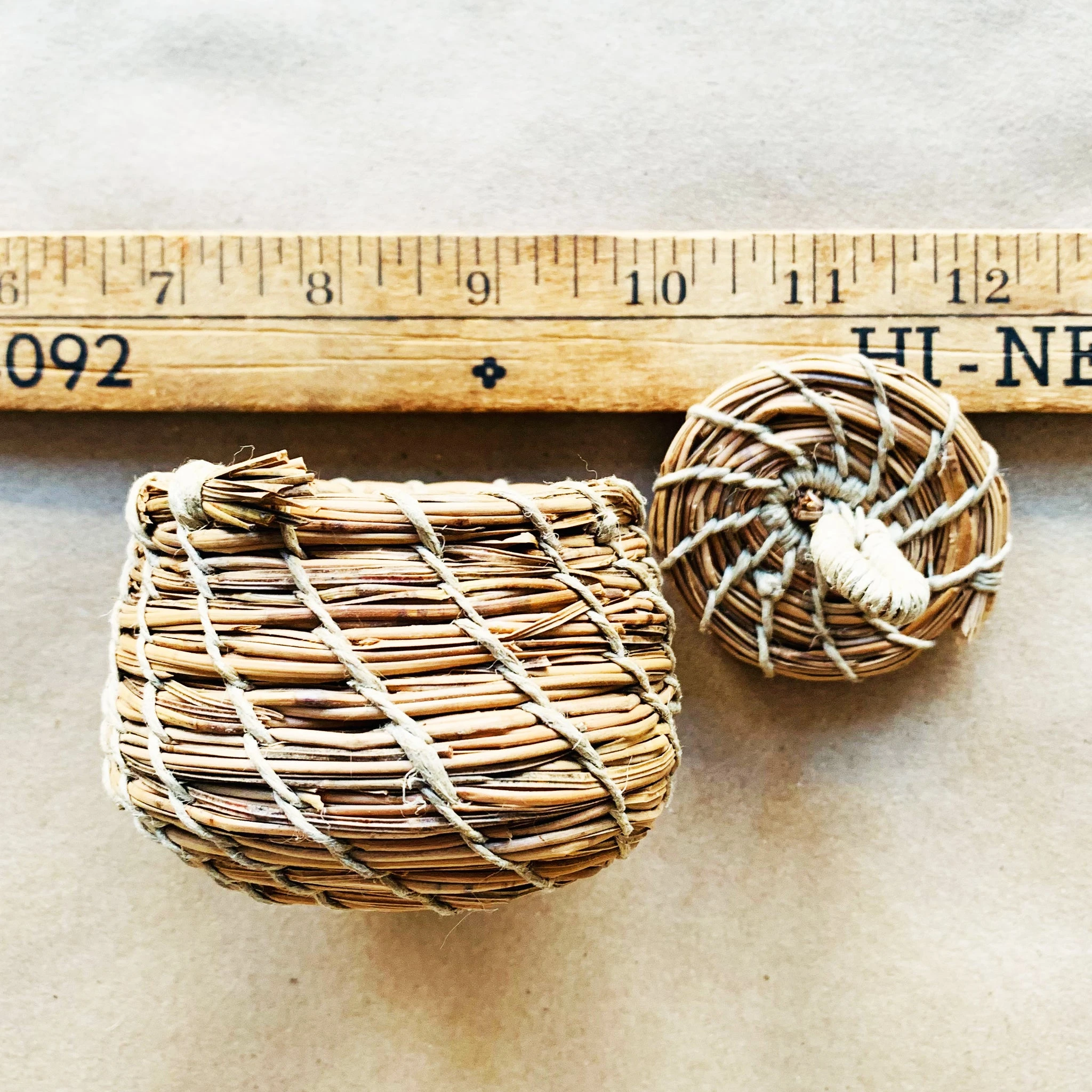 Ontario Coniferous Basket | 3 inch Basket with Lid