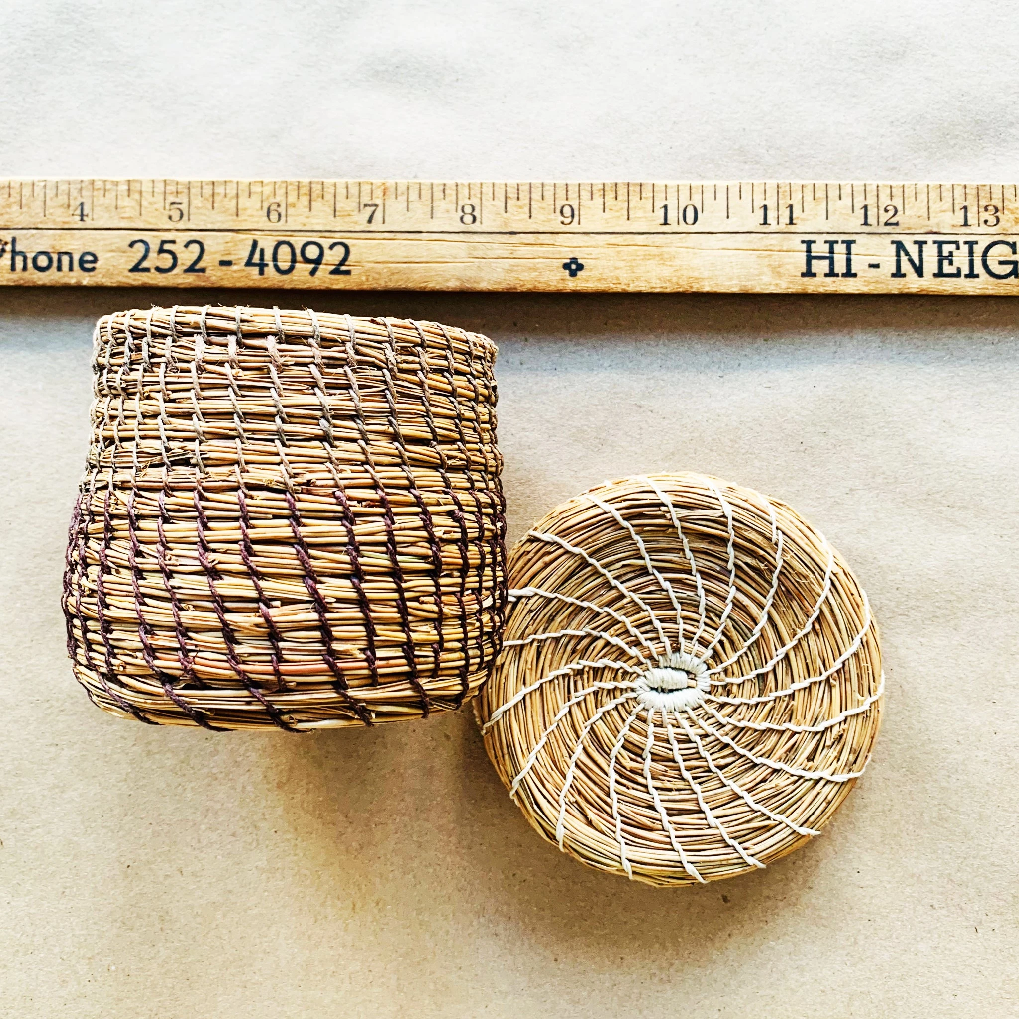 Ontario Coniferous Basket | 4 inch with Lid