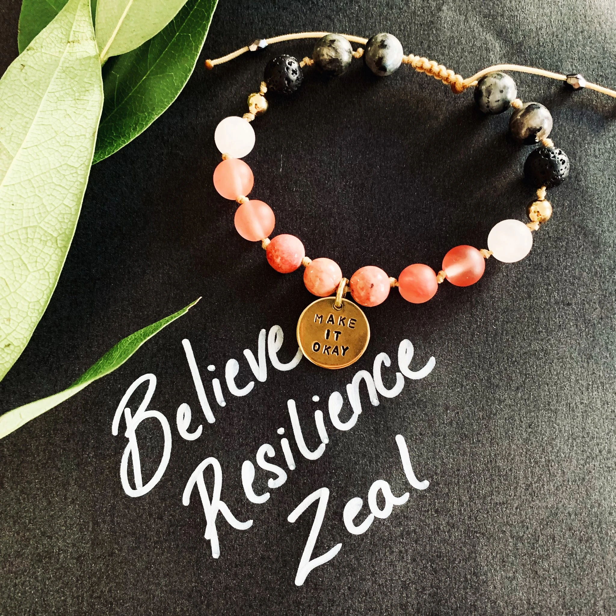 BRZ Meditation Bracelet | Believe . Resilience . Zeal