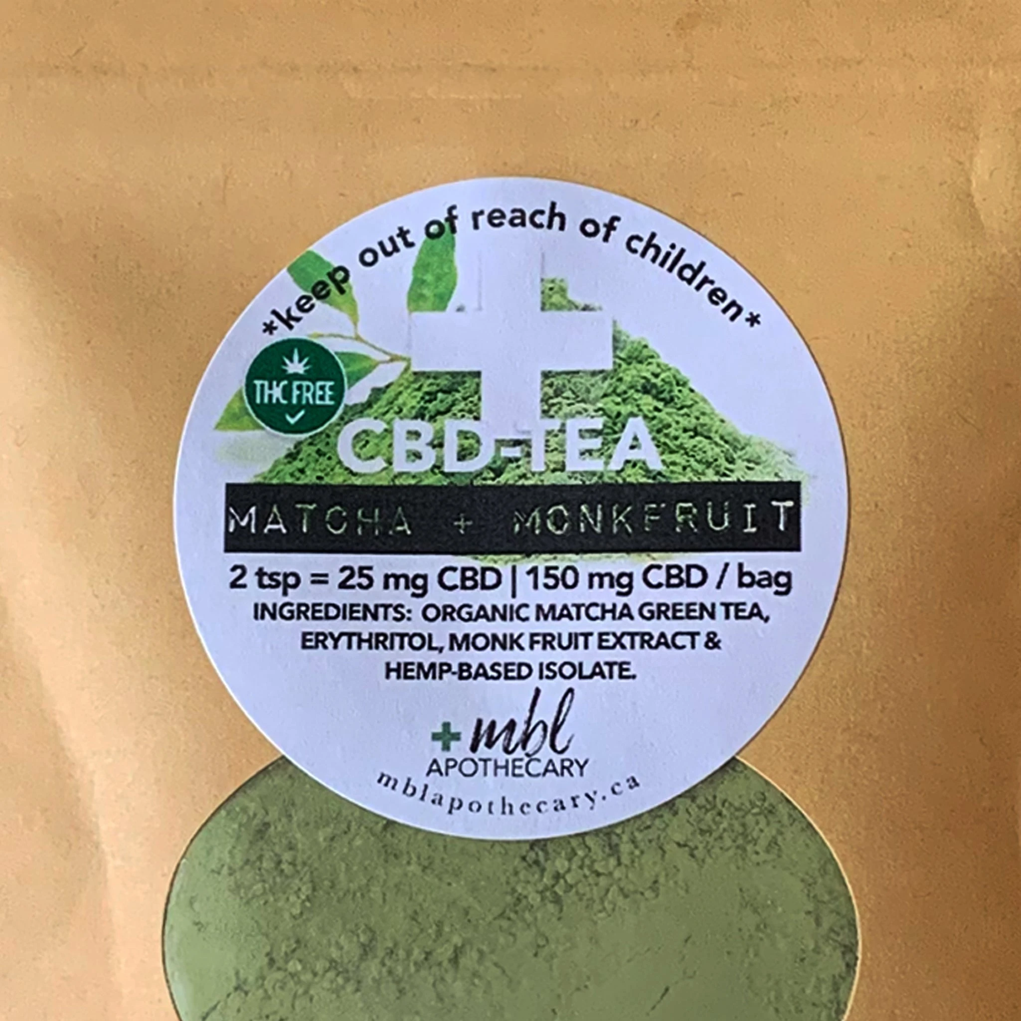 CBD Tea | Matcha + Monkfruit