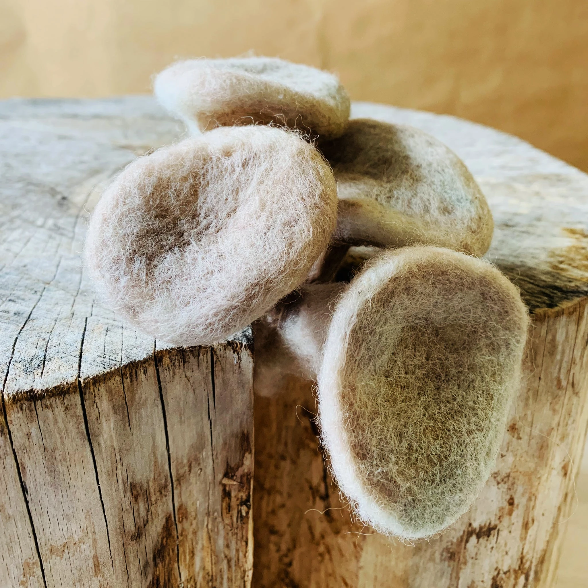 Felted Mushrooms | Oyster Cluster