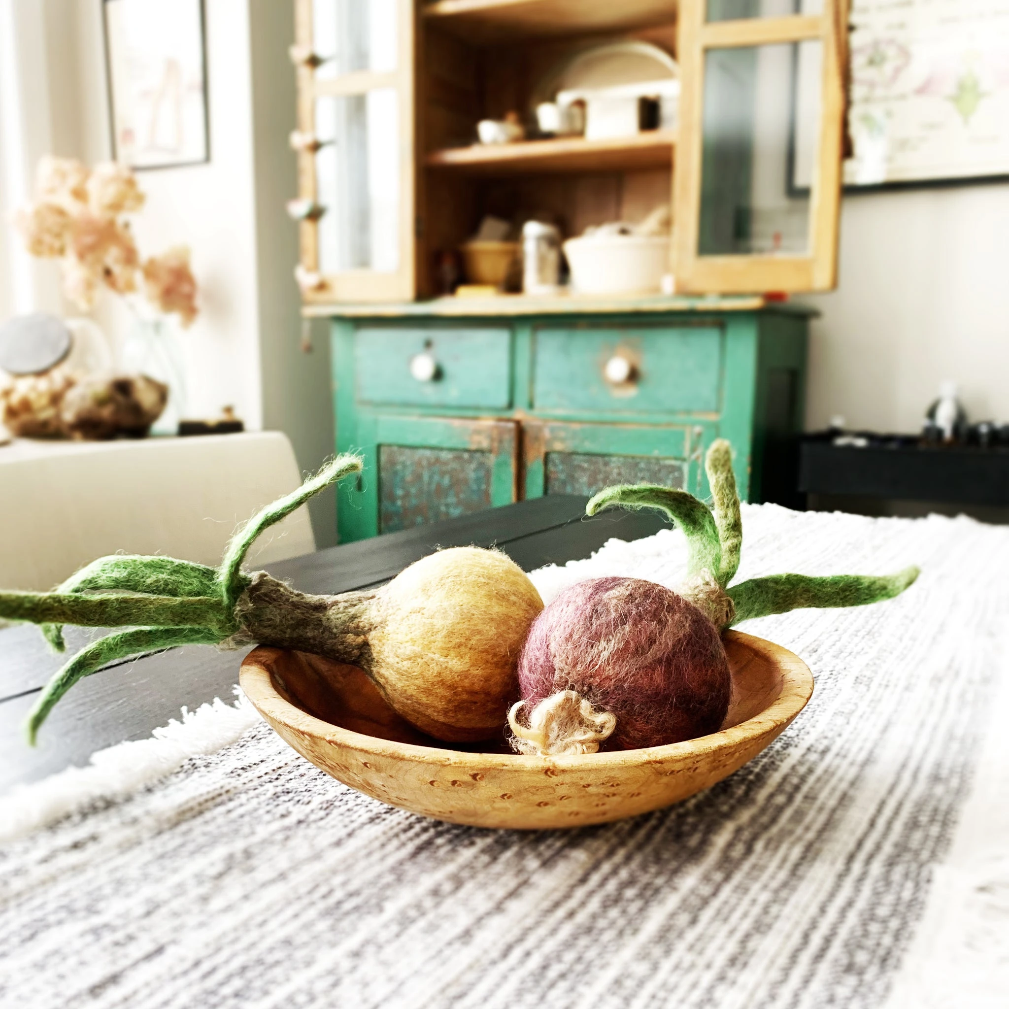 Felted Red Onion