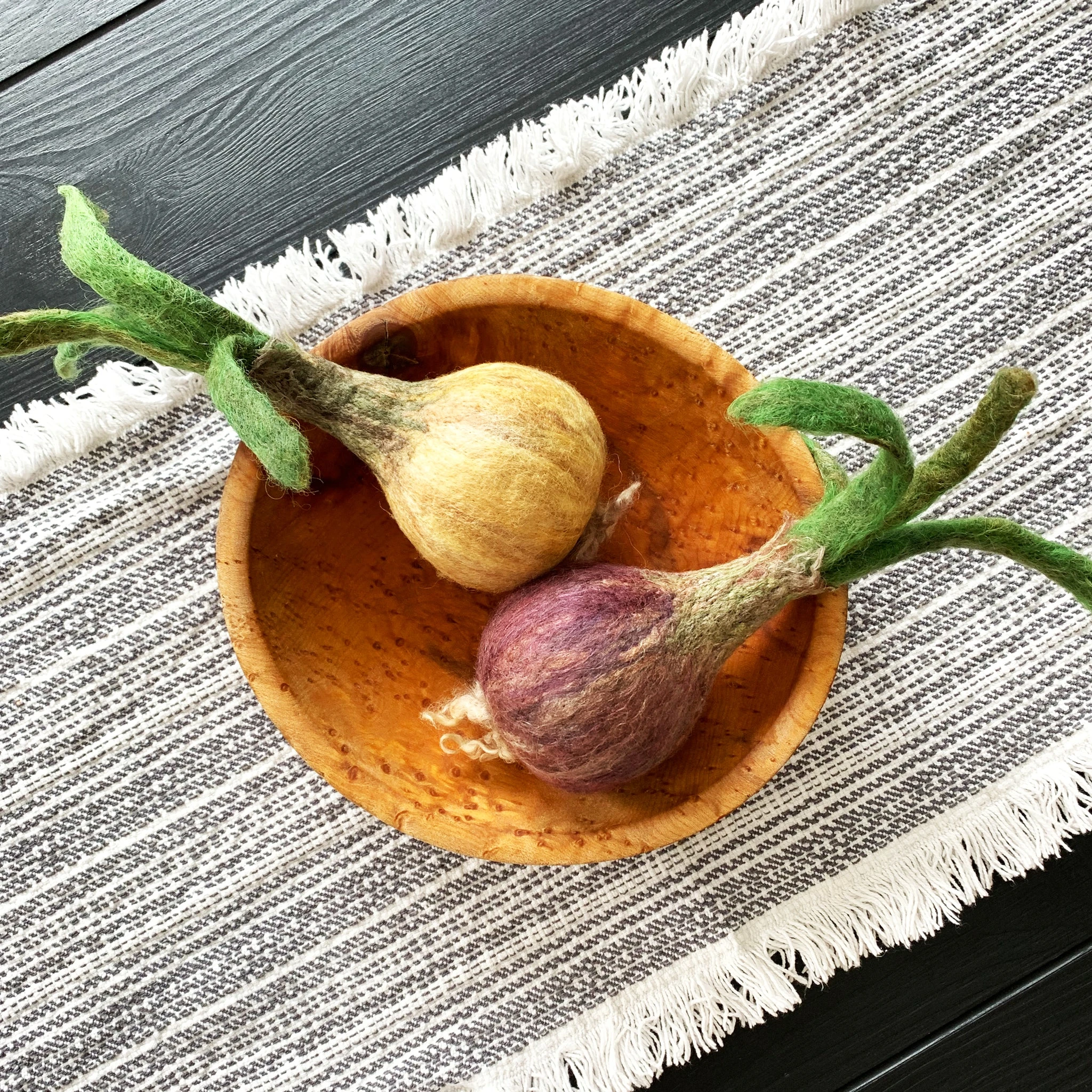 Felted Red Onion