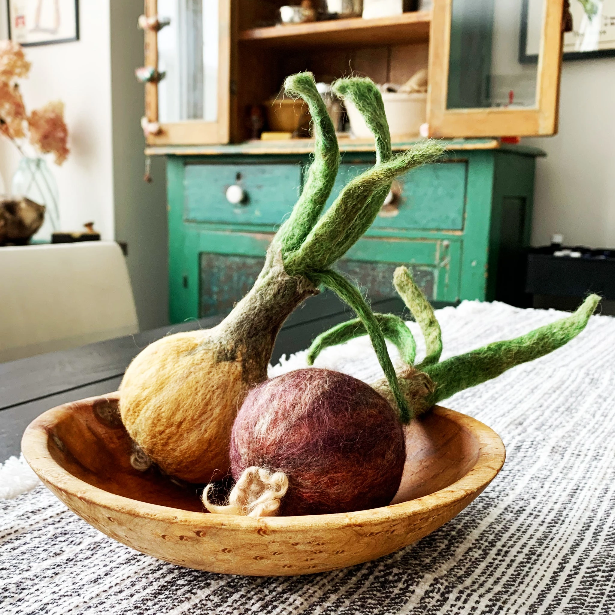 Felted Red Onion