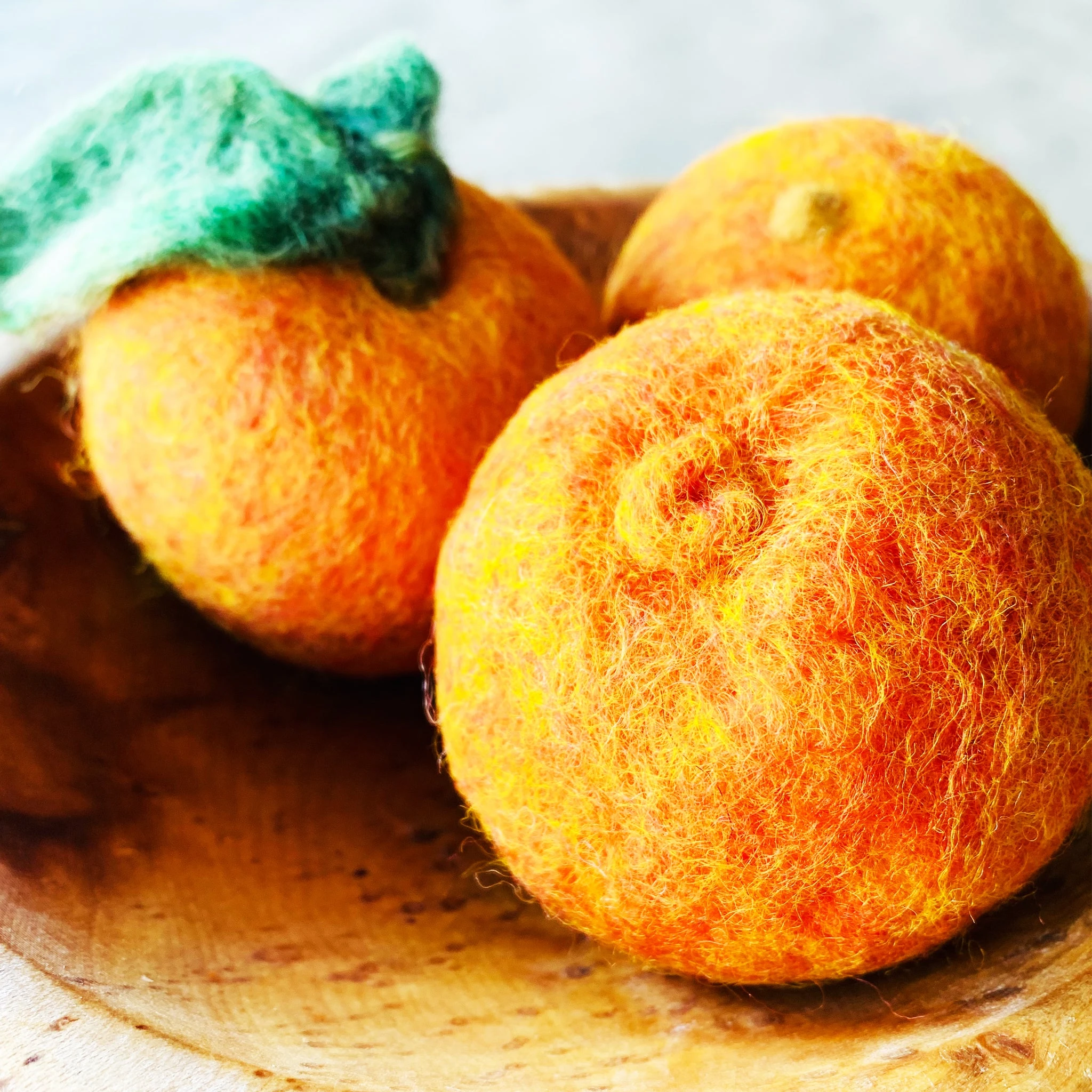 Felted Oranges | Set of 3