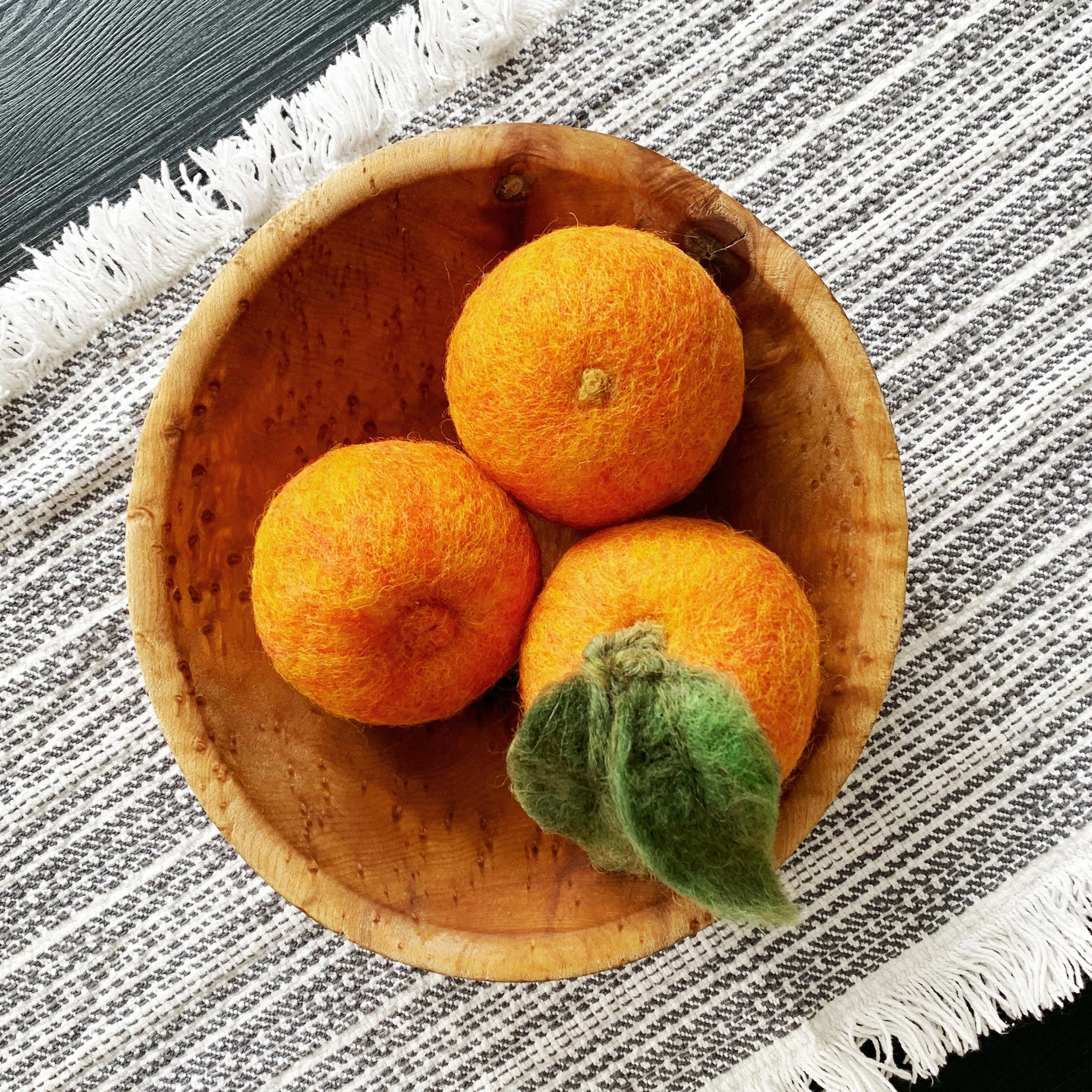 Felted Oranges | Set of 3