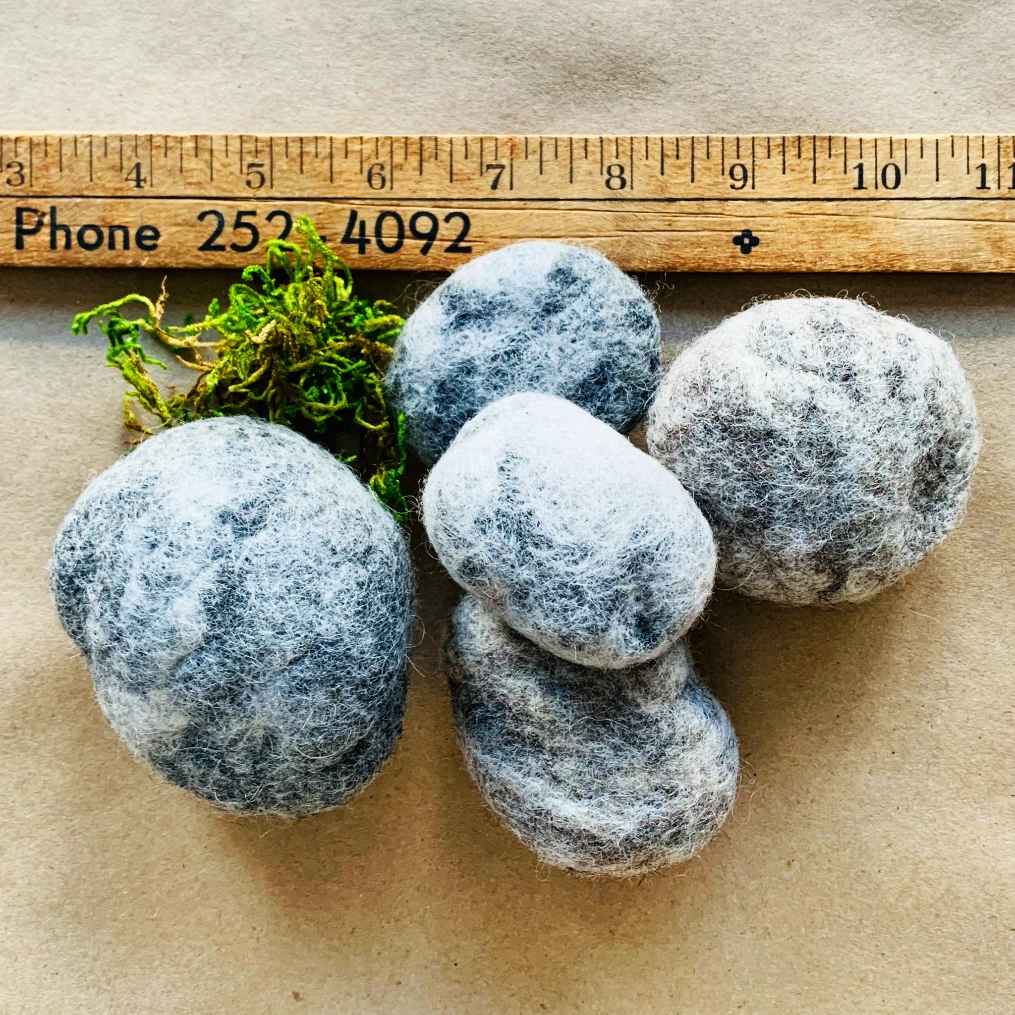 Felted Pebbles | Set of 5