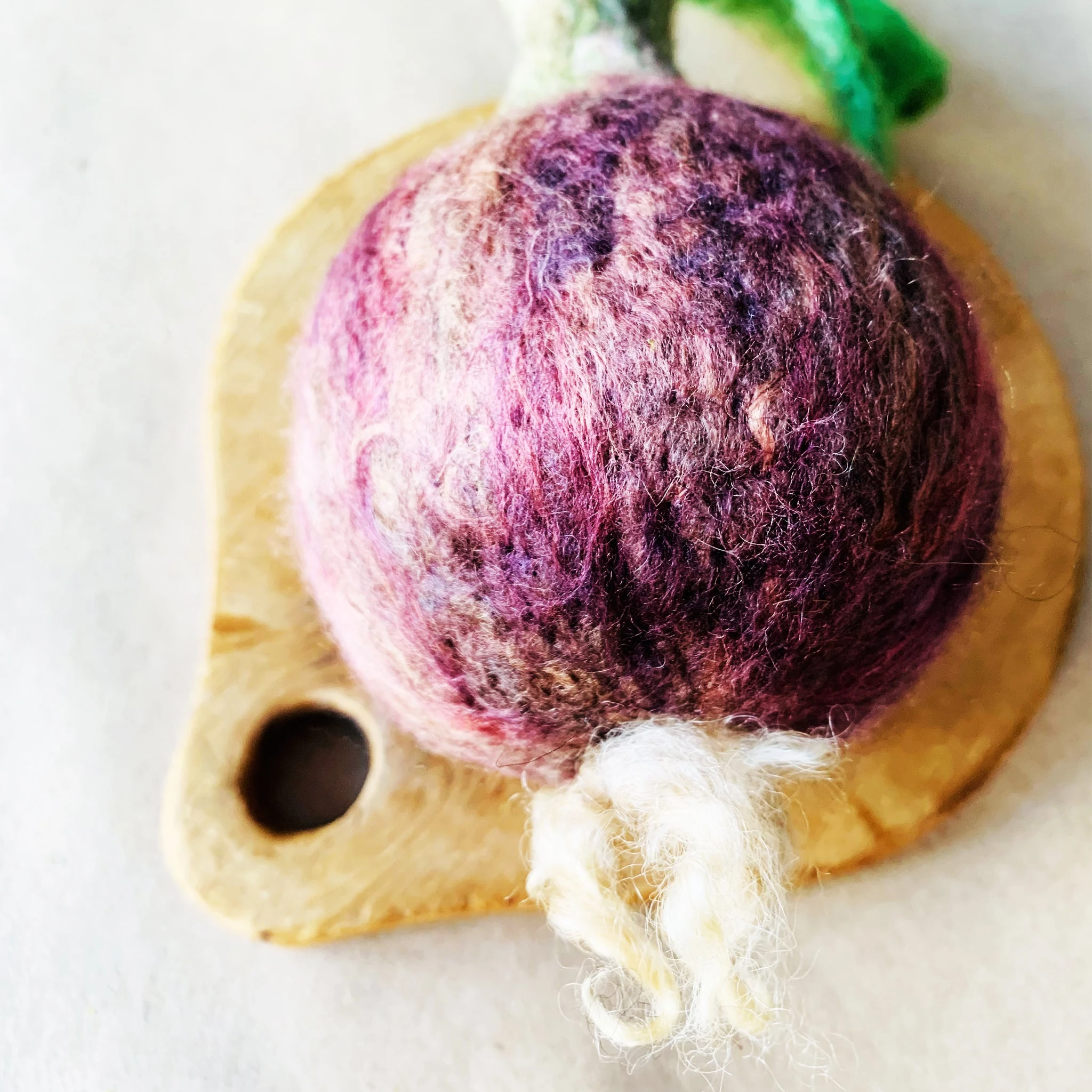 Felted Red Onion