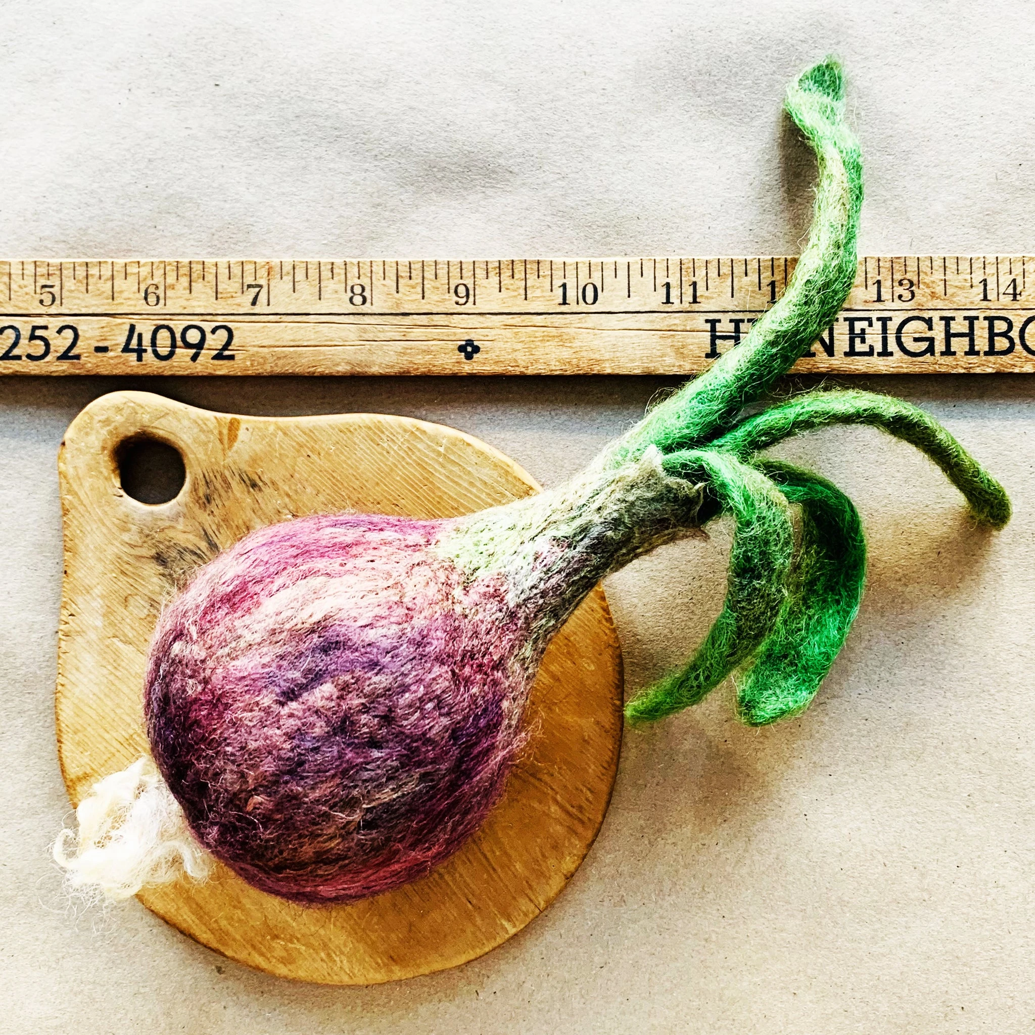 Felted Red Onion