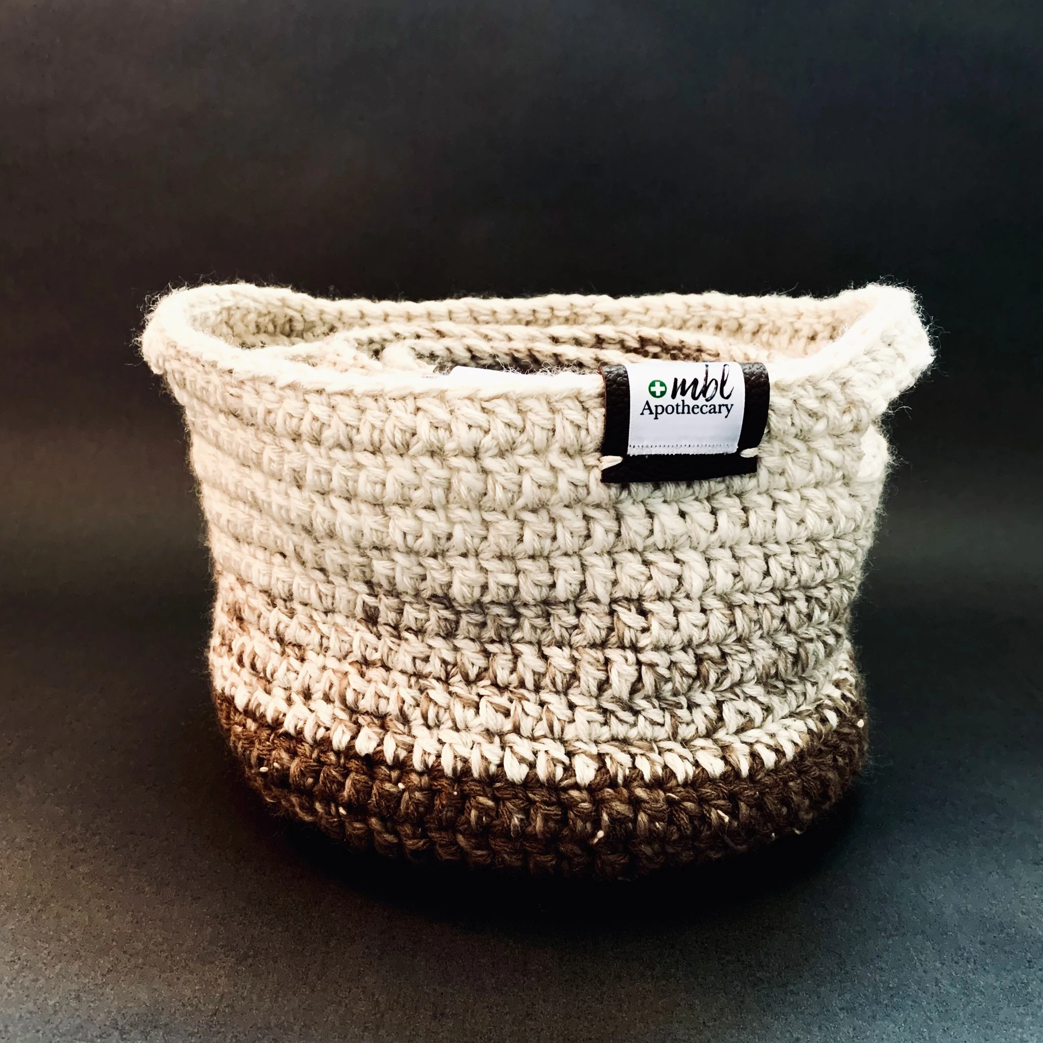 Boho Crochet Basket | Walnut