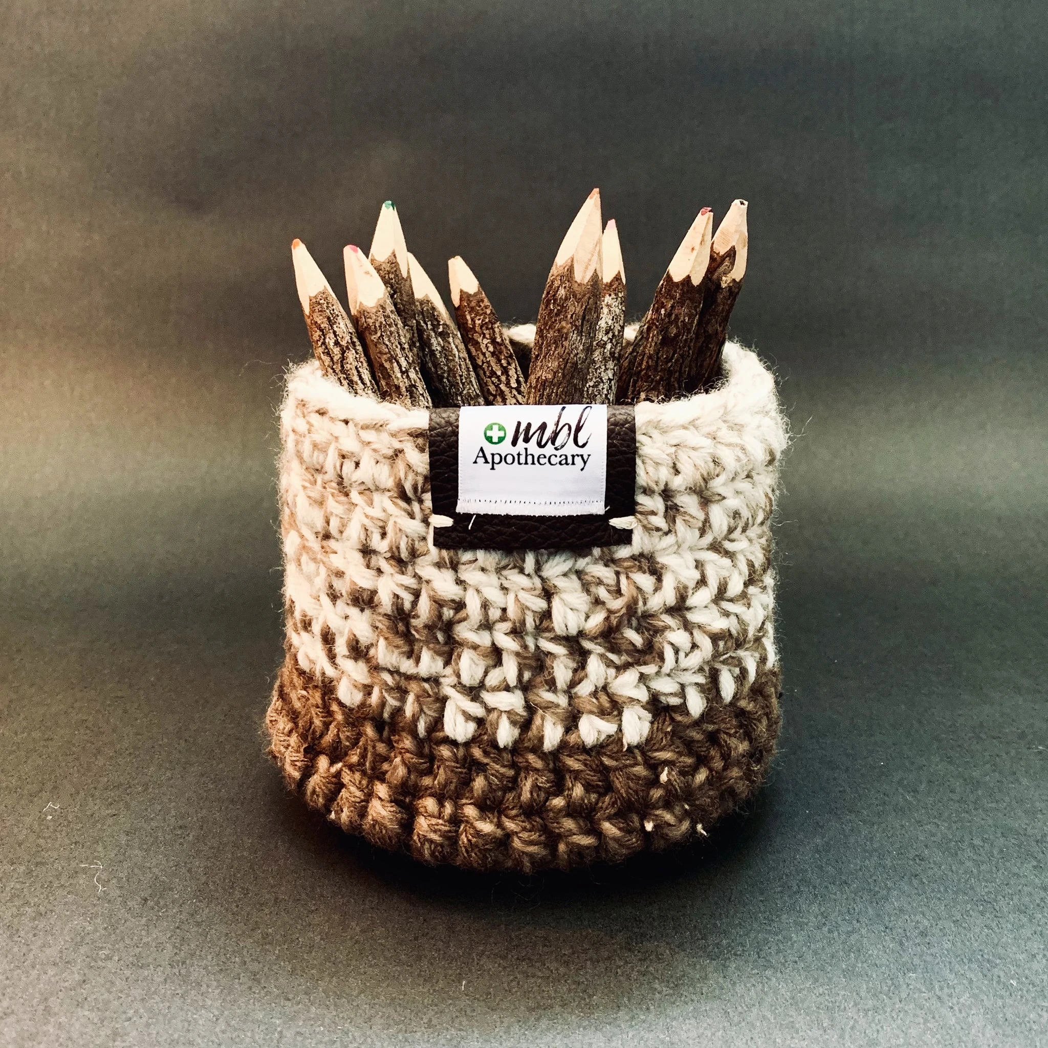 Boho Crochet Basket | Walnut
