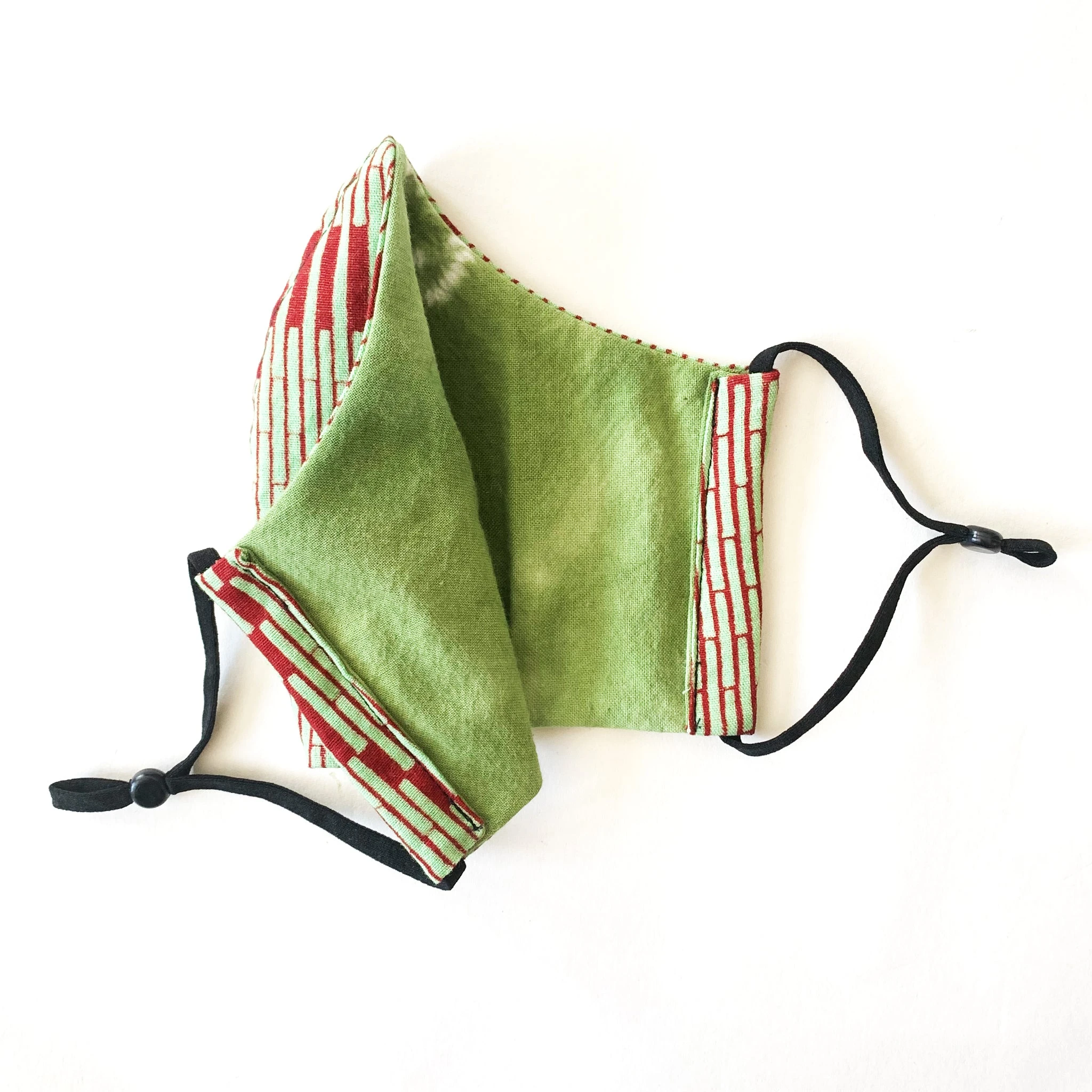 Face Masks | Black History Month - Wax Printed Green